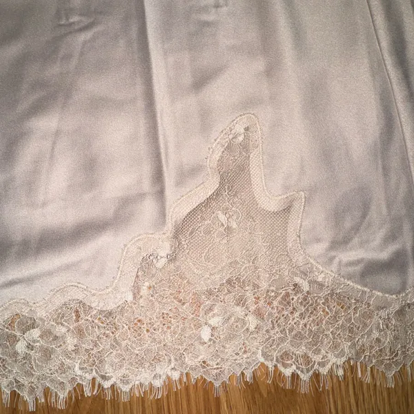 Lace trim midi skirt Tan Size XXL - Image 6
