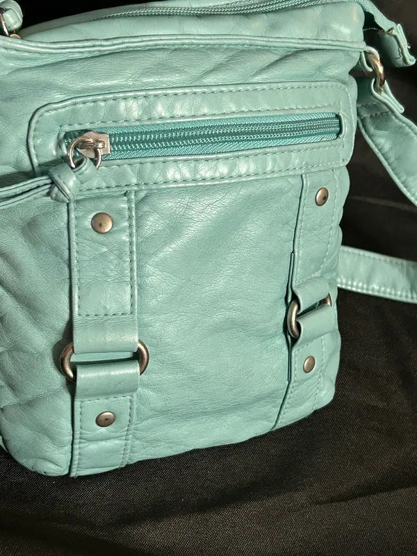 Mudd Women’s Teal Crossbody Bag Shoulder Purse - Image 5