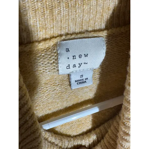 A New Day Mustard Yellow Turtleneck Sweater - Size Small - Image 2