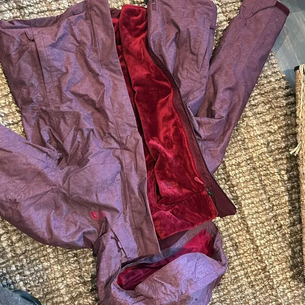 The North Face Helata Triclimate Jacket Women's Burgundy Red Size Large NO HOOD - Image 10