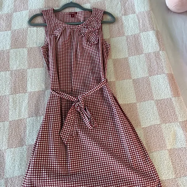 Merona Red and White Checkered Top - Image 4