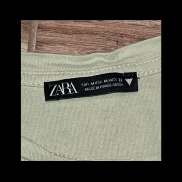 Zara Green Ruffle Top - Image 2