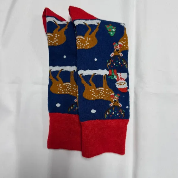Christmas Winter Reindeers Crew‎ Socks - NEW in Bag. - Image 6