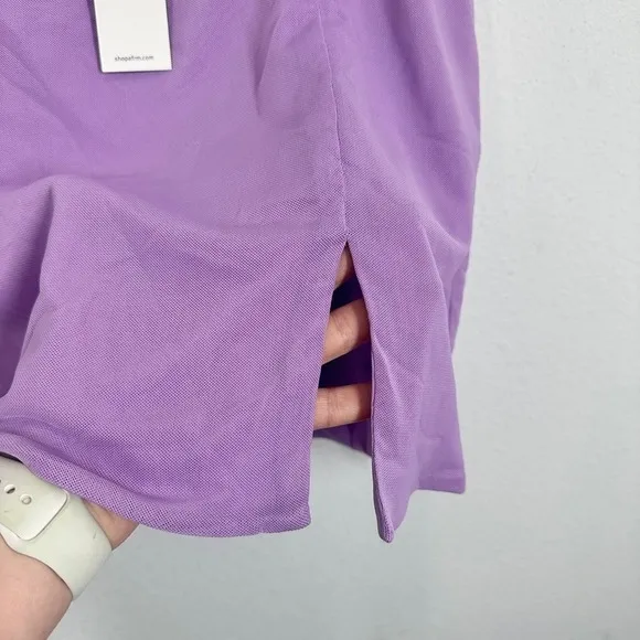 AFRM Los Angeles Purple Mesh Mini Skirt Side Slit Club Party Vibrant Size S NWT - Image 5
