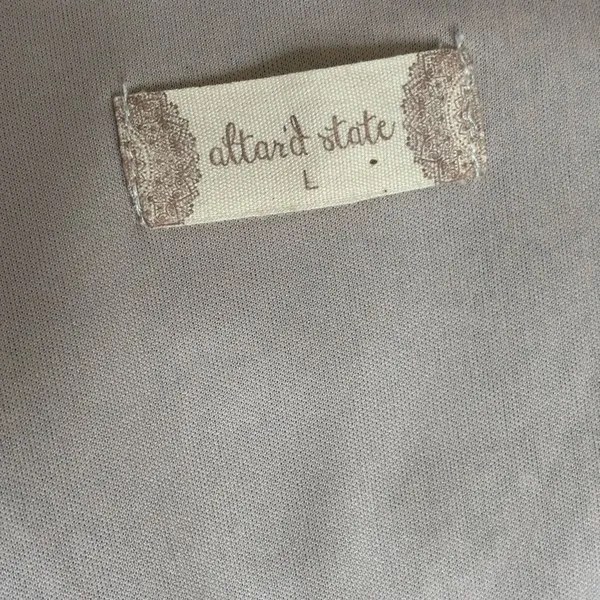 Altar'd State Black and White Bell‎ Sleeves Wrap Dress Size L - Image 4