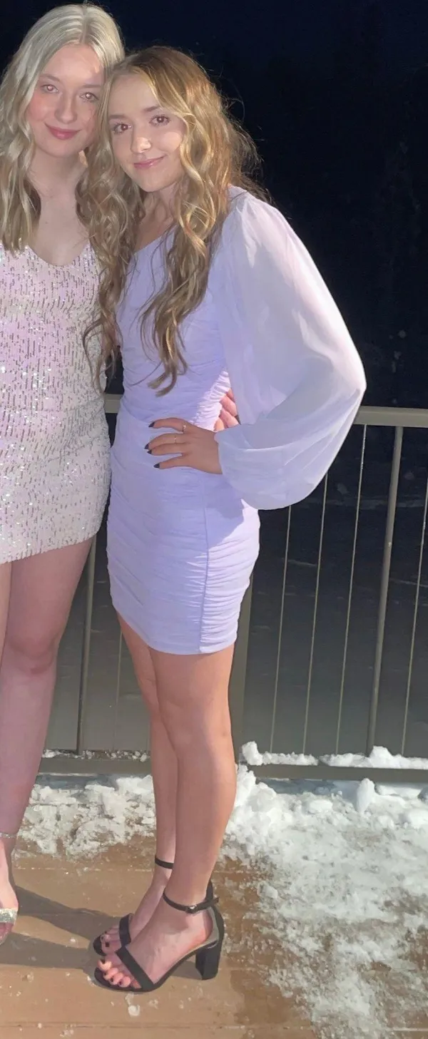 formal dress Purple - Image 2