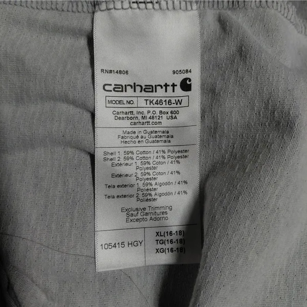 Carhartt Force Womens Pocket T-Shirt Size XL Gray Workwear Outdoor Athletic Top - Image 8