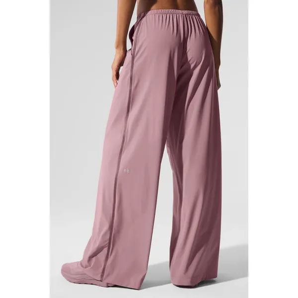 Alo Yoga Breezy Wide Leg Pant (Long) Smoky Quartz S - Image 4
