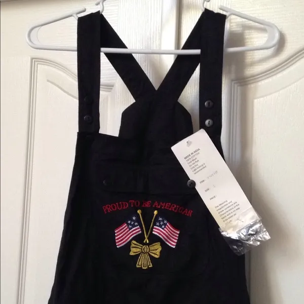 FINAL MARKDOWN Women's Raiment Fashions Black Overalls, Small - Image 3
