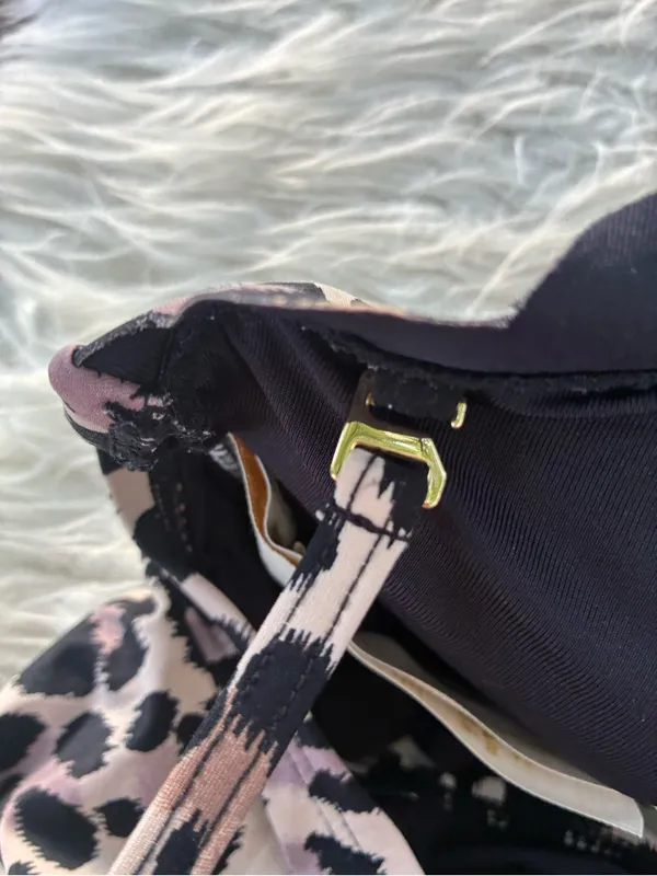 kate spade Leopard Print One-Piece Swimsuit in Black and Cream - Image 4