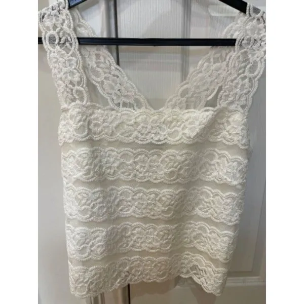 White lace camisole top (size XXS) - Image 2