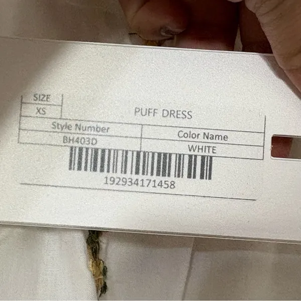 Endless Rose Embroidered Floral Puff Sleeve Mini Dress White XS NWT - Image 7