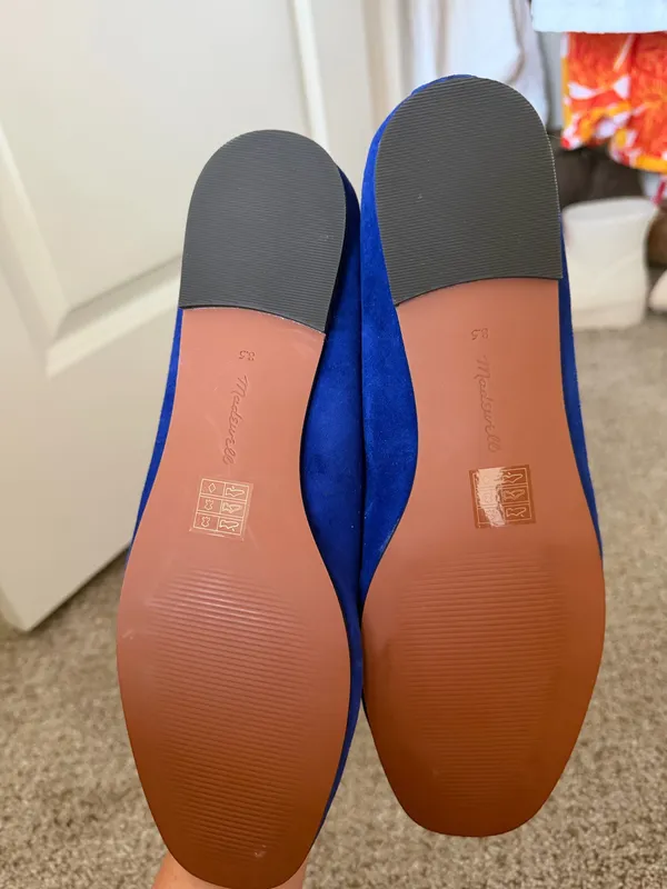 Madewell Blue Suede Ballet Flats - Image 2
