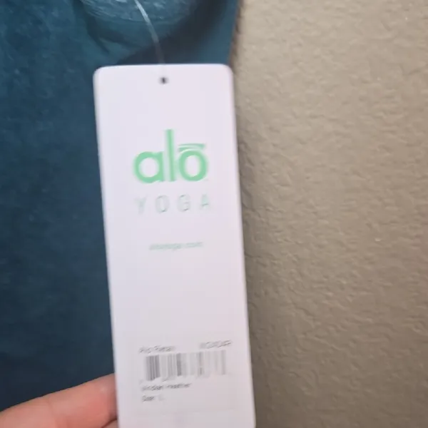 ALO Yoga Teal Sleeveless Cowl Neck Sweater Size L - Image 7
