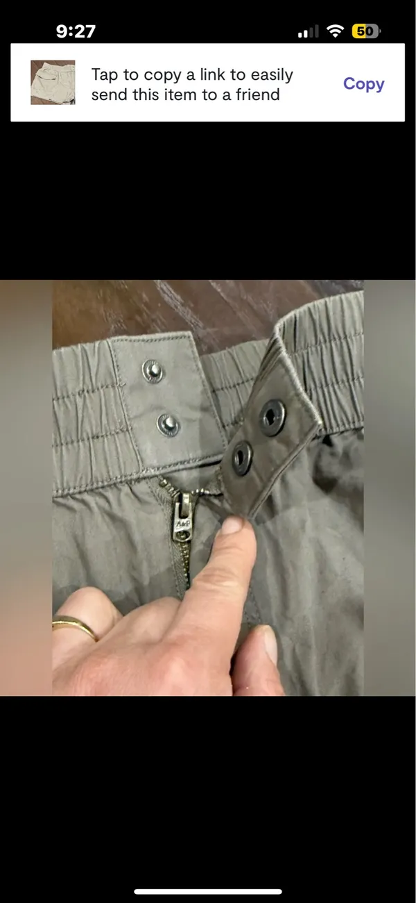 Abercrombie and Fitch Cargo Utility Shorts in Grey Size XL - Image 5