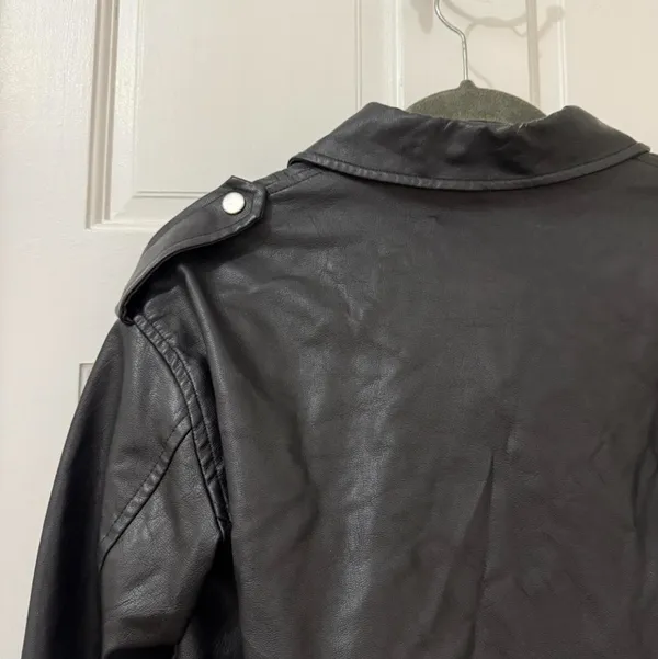 Faux leather jacket Black Size 4 - Image 4