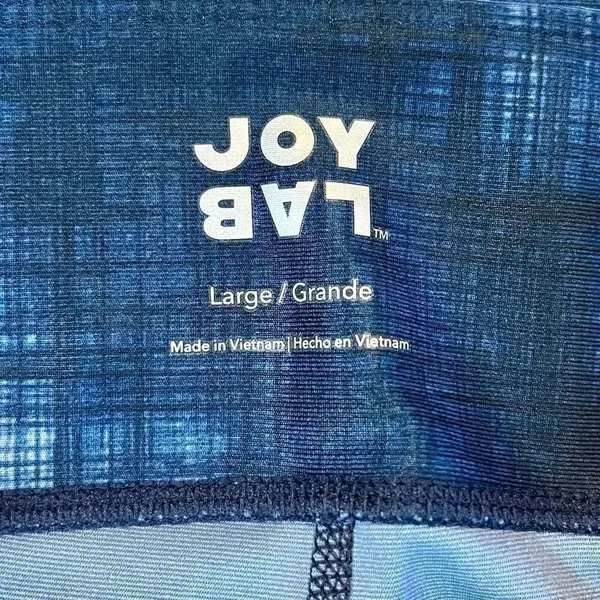 Joy Lab Women’s Blue Athletic Yoga Leggings Large - Image 4