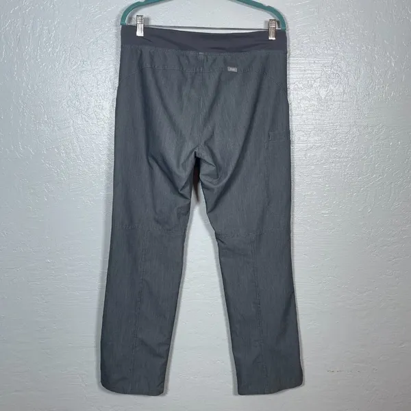 Figs Women M Graphite Gray Kade Cargo Scrub Pants Yoga Waistband Pocket Dental - Image 4