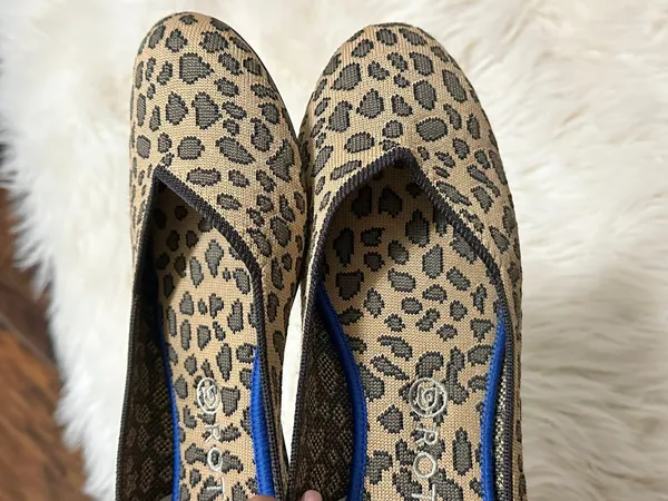  ROTHYS round toe washable cheetah flats  - Image 5