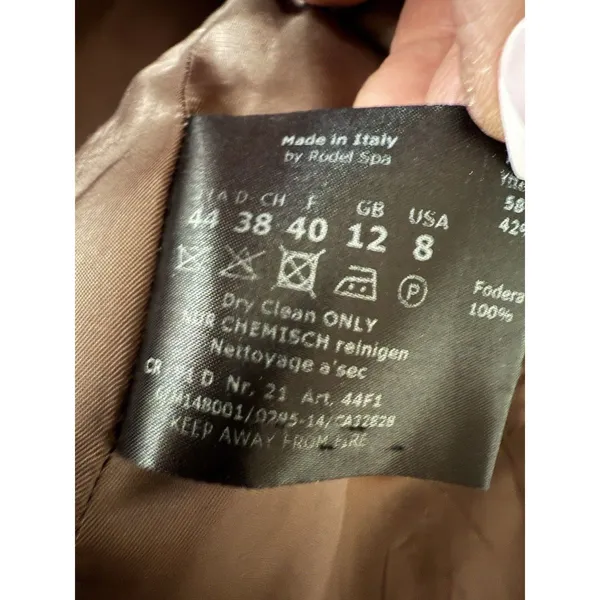 Cinzia Rocca Coat Women 8 Brown Wool Alpaca Blend Oversized Cape Academia‎ - Image 9