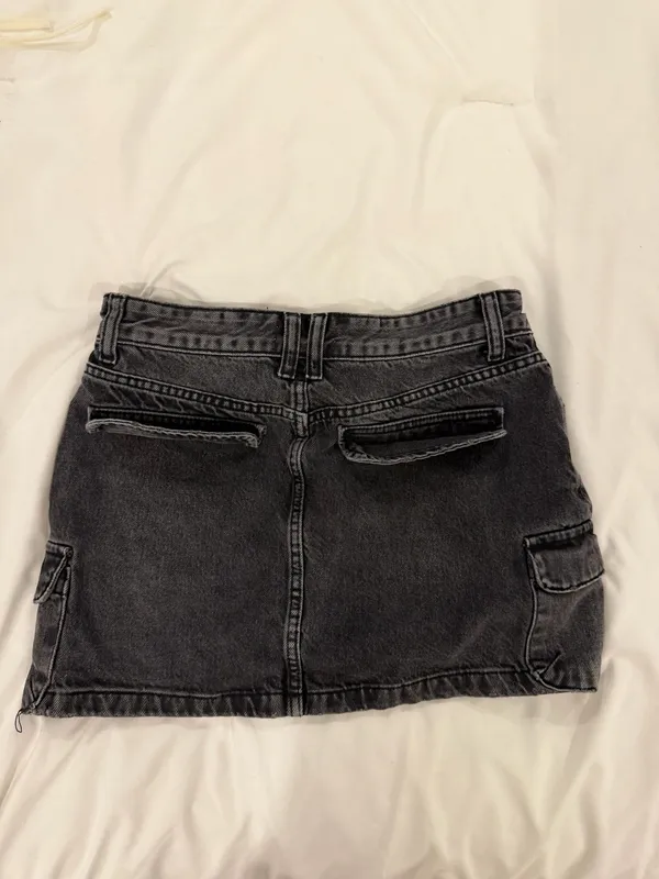 ZARA Jean Cargo Mini Skirt - Image 3
