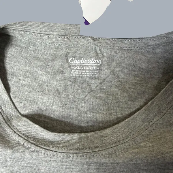 NEW Captivating Nebraska Huskers Womens XXL Gray Pocket T-Shirt NCAA Football - Image 4