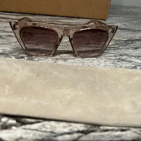 Stylish Transparent Sunglasses Brown - Image 10