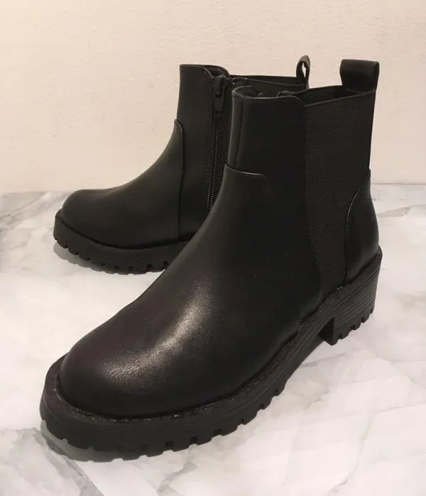 Black Ankle Boots, Size 5 - Image 3