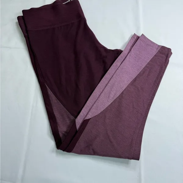PINK Victoria's Secret Burgundy Leggings‎ - Image 2