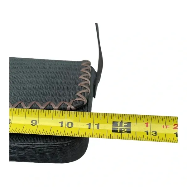 Stuart Weitzman Handbag Solid Green Textured Shoulder Bag Purse‎ with Dust Bag - Image 12