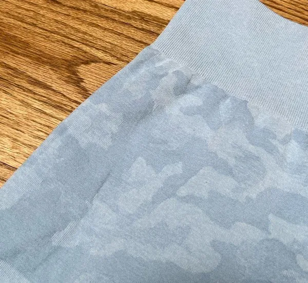 NVGTN Seamless Blue Camo Leggings - Image 4