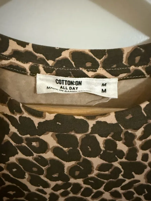 Cheetah Print Cotton On Tee shirt - Image 2