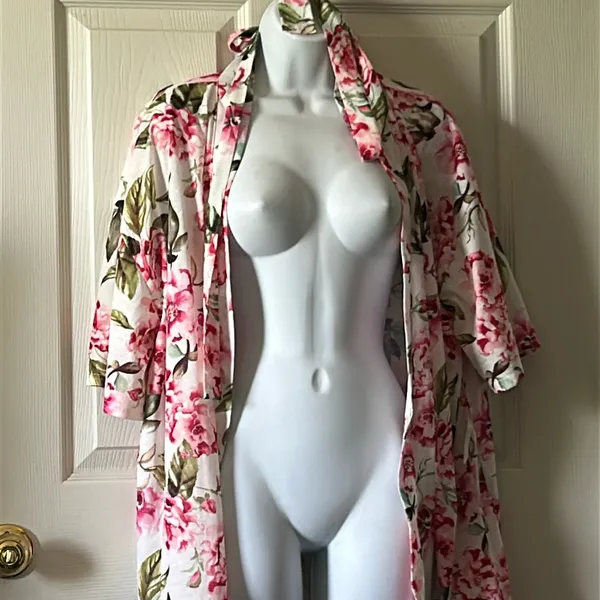 SHOW ME YOUR MUMU Women’s Brie‎ Floral Belted Spring Robe Size O/S - Image 8