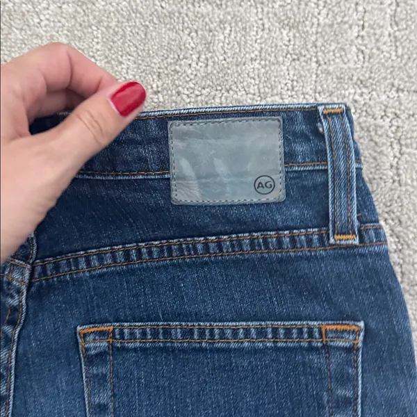 AG Phoebe Vintage High Rise straight leg dark wash ankle crop denim jeans Jean - Image 9