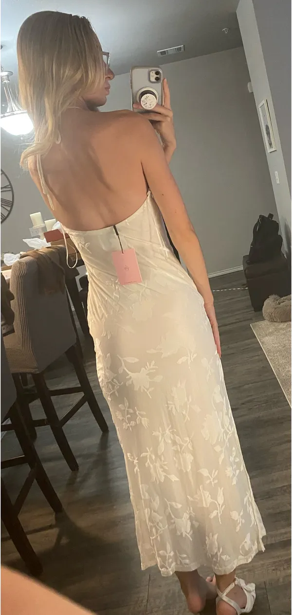 Hello molly admired from all angles halter maxi dress white - Image 6