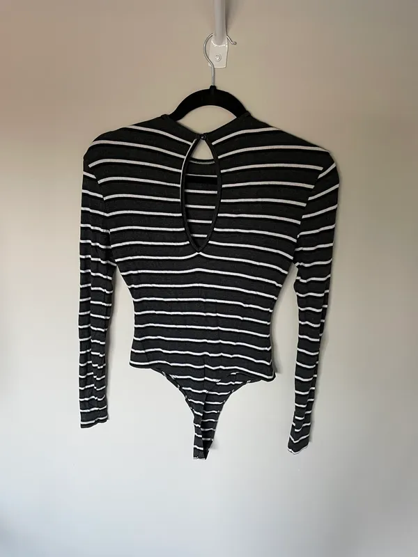 American Apparel Striped Body Suit - Image 2