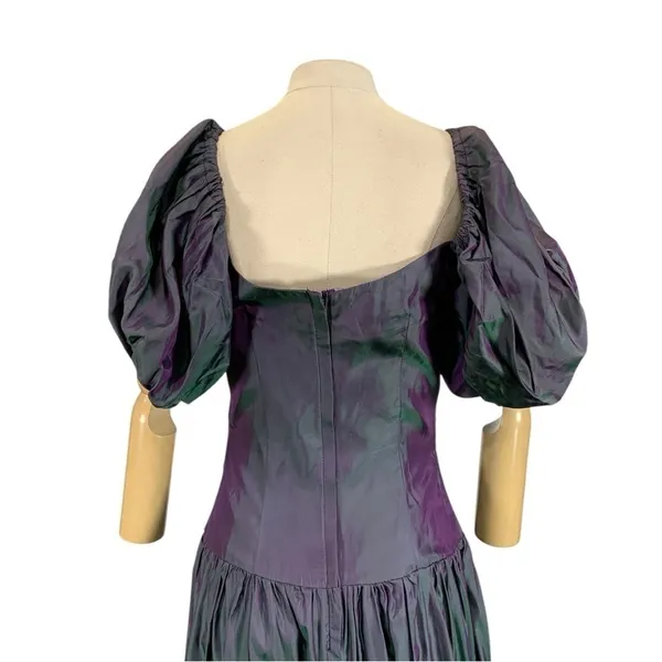 Vintage House of Bianchi 80s Formal Prom Evening Dress Size Large - Image 12