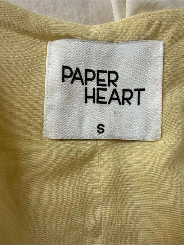 Sleeveless Yellow Mini Button-Front Dress - Image 4