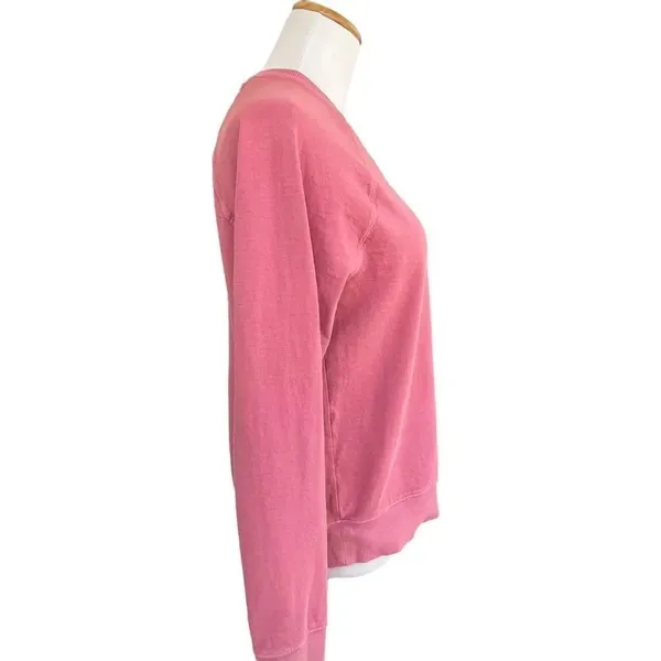 Athleta Pink Oversized Crew Neck Sweatshirt S - Image 5