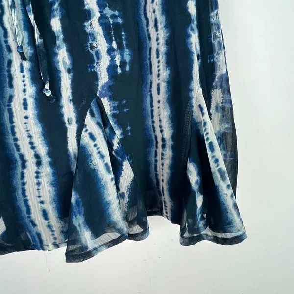 NWT Francesca's Trixxi Eva Tie-Dye Godet Skirt Mini Blue Size XL NEW L2414 - Image 6