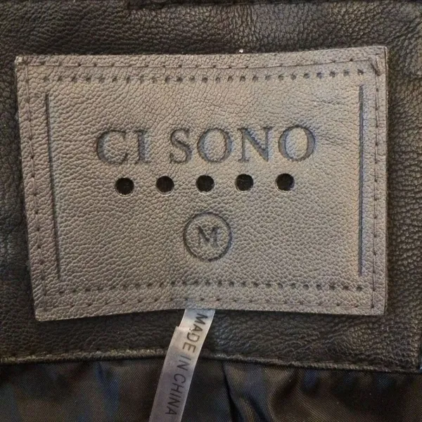 Ci Sono faux leather moto jacket women’s medium - Image 2