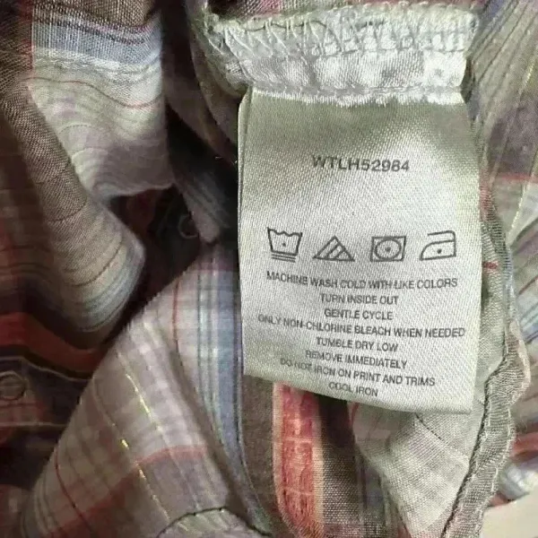 Wrangler pearl snap long sleeved‎ Western shirt Sz S - Image 7