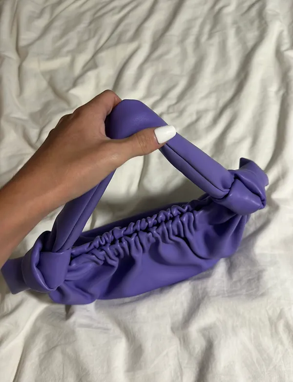 Purple Leather Purse - Image 2