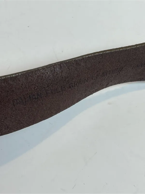 Vintage GUESS Italian Full Grain Leather Studded Brown Belt Medium - Image 6