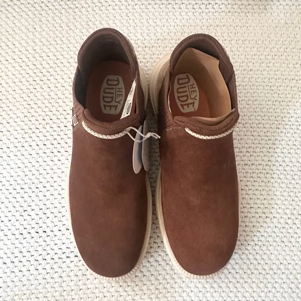 Hey Dude NWT No Box Brown Snake Branson Slip On Moccasin Boots 9 Women - Image 9