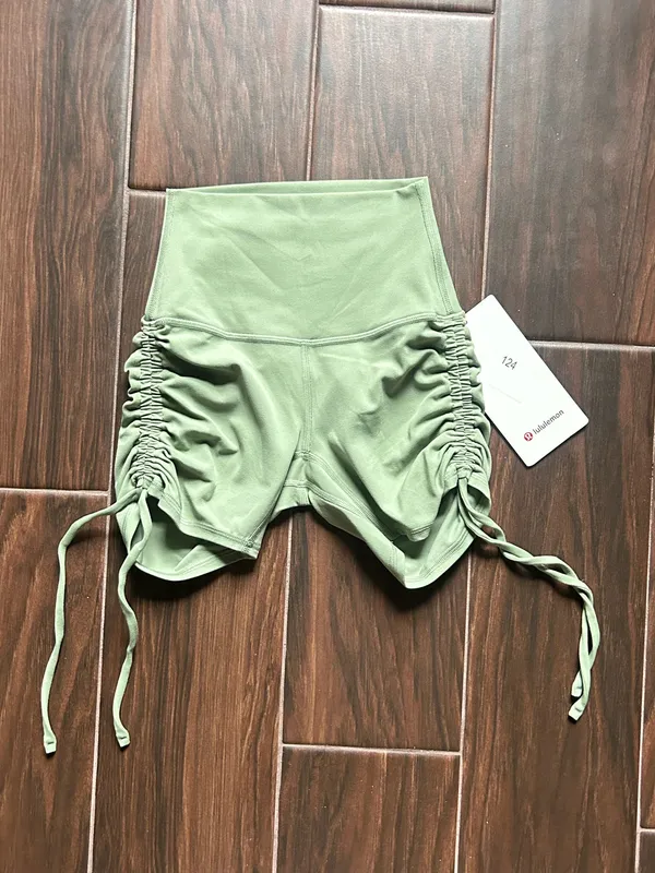 Lululemon Align Ruched Short 4” - Desert Green - 0 - NWT! - Image 3