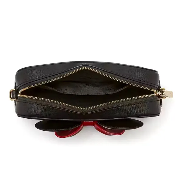 Kate Spade Minnie Mouse Mini Camera Bag Black and Red - Image 7