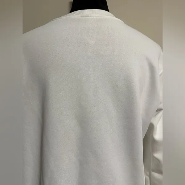 NWT SHEIN EZWear White Smiley Face Graphic Sweater size XS - Image 5