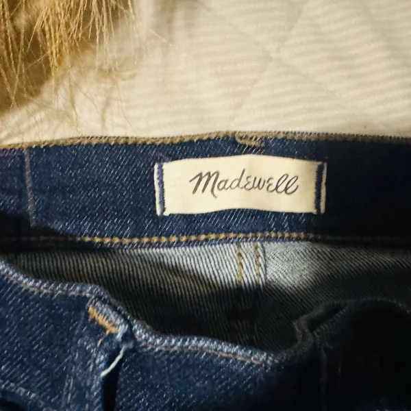 Madewell Dark Blue Straight Leg Jeans - Image 6