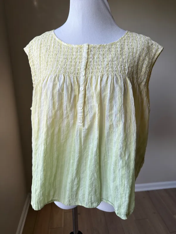 We The Free Little Bit Of Something Citron Ombre Oversized Top - Image 3